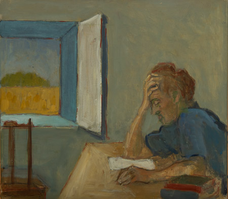 Reading 50x45cm Oil SOLD